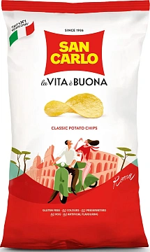 Чипсы San Carlo Классические, 180г x 16 шт