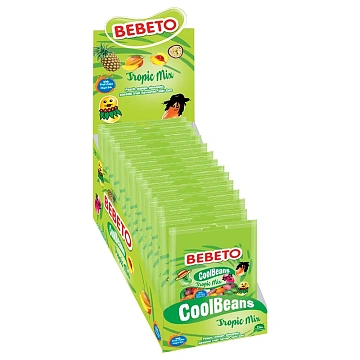 Мармелад жевательный Bebeto Coolbeans Tropic Mix, 60г