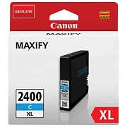 Картридж струйный CANON (PGI-2400XLС) iB4040/MB5040/MB5340, голубой, оригинальный, ресурс 1500 стр.,