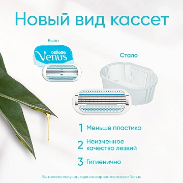 Кассеты для бритвенного станка Gillette Venus, 2шт
