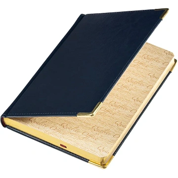 Ежедневник недатированный А5+, 145х205,Sidney Nebraska,син,з.уг 3-128/14