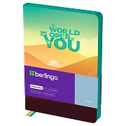 Ежедневник недатированный, А5, 136л., кожзам, Berlingo 'Scenic', мятный срез, с рисунком