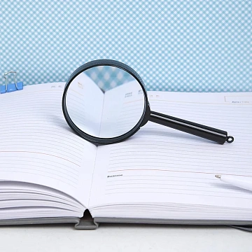 Лупа Attache, увеличение х6, диаметр 60мм, цв.черный, карт/кор.