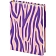 Ежедневник недатированный,А5,160л, экокожа,Attache Selection Zebra, розовый