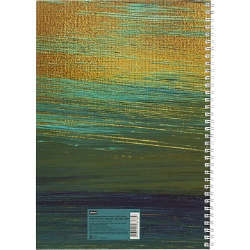 Бизнес-тетрадь А4 96л AttacheSelection Gold Collection клет,спир,карт,голуб