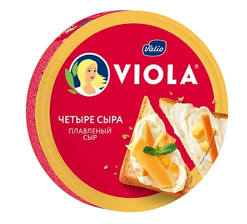 Сыр плавленый Viola Четыре Сыра треугольники 45%, 130г