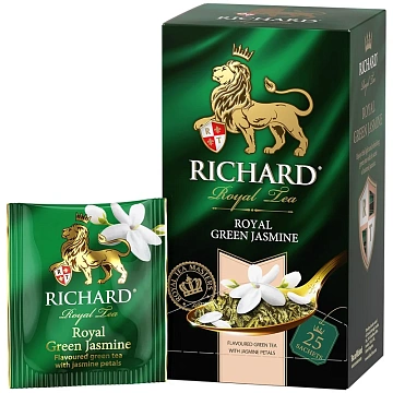 Чай Richard Royal Green Jasmine, зеленый, 25 пакетиков