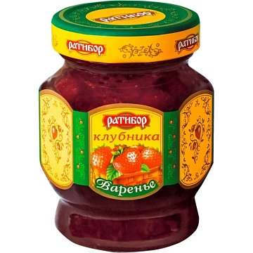 Варенье Ратибор Клубничное, 360г