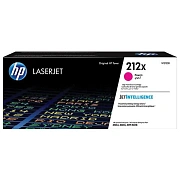 Картридж лазерный HP (W2123X) Color LaserJet M554/M555, №212X, пурпурный, оригинальный, ресурс 10 00