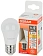 Лампа светодиодная Osram E27 9Вт шар теплый белый