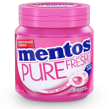 Жевательная резинка Mentos Pure Fresh Тутти Фрутти, 100г
