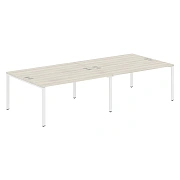 Стол 4-х местный XS6WST 3214 Сосна Эдмонт/Белый 3200х1406х750 XTEN-S60