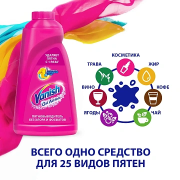 Пятновыводитель VANISH жидкий 1л