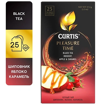 Чай Curtis Pleaser Time, черный, 25 пакетиков