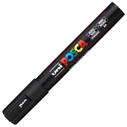 Маркер акриловый Uni Posca PC-5M черный, 1.8 - 2.5 мм, круглый
