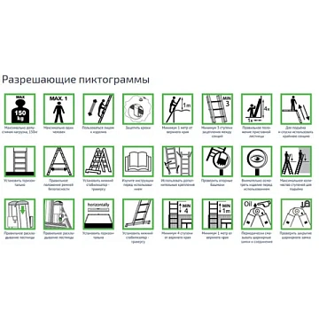 Лестница-трансформер алюминиевая 4х4 ступени, высота 4,5 м (4 секции по 1,2 м) до 150 кг, вес 16,5 к