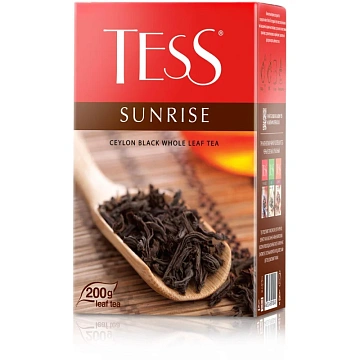 Чай Tess Sunrise листовой черный,200г 1004-12