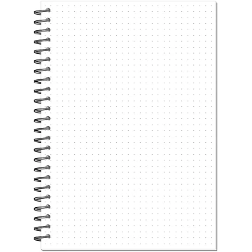 Бизнес-тетрадь А5,96л,точка,греб,обл.глянц.лам. Attache Fleur Коралл