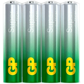 Батарейка GP Super AAA/LR03/24A 24ARS-2SB4/24AA21RA-2CRS4 96шт/уп, 4шт/бл