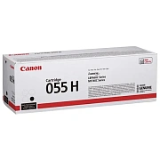 Картридж лазерный CANON (055HBK) для LBP663/664/MF742/744/746, черный, оригинальный, ресурс 7600 стр