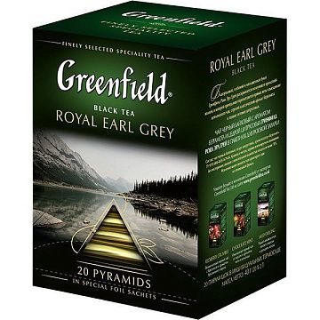 Чай Greenfield Royal Earl Grey черн фольг. пирамидки 20 пак/уп 0900-08