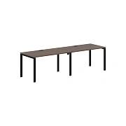 Стол 2-х местный EUWST 2780 Дуб Денвер тёмный/Черный 2726х800х750 EDIS