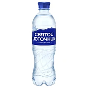 Вода питьевая Святой Источник 0,5 л с газом, ПЭТ