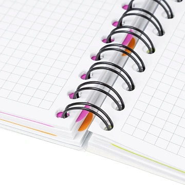 Бизнес-тетрадь 140л,кл,А5,SPIRAL BOOK Синий,евроспир,обл.пласт,раздел.84113