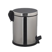 Мусорное ведро с педалью Merida Classic Eco KIP479, 5л, полированный металлик