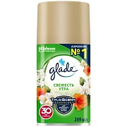 Сменный баллон 269 мл, GLADE 'Свежесть утра', для автоматических освежителей, универсальный, 864979