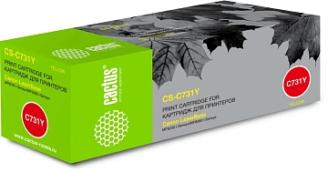 Картридж лазерный Cactus CS-C731Y, желтый
