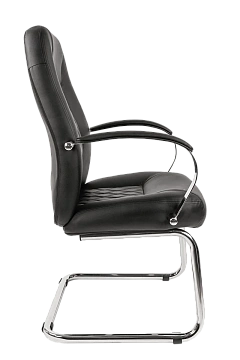 Кресло посетителя Chairman 950 V экокожа, черная