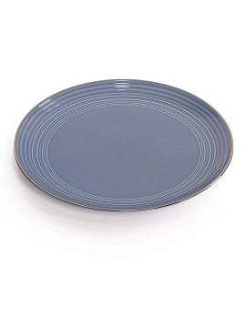 Тарелка обеденная Fioretta Fiesta Smoky Blue, 25см