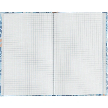 Бизнес-тетрадь А5,80л,7БЦ,клетка, Attache Economy Garden син