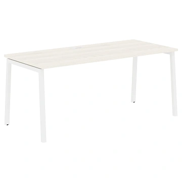 Стол прямой ELST 1780 Ясень Траун/Белый 1760х800х750 EDIS