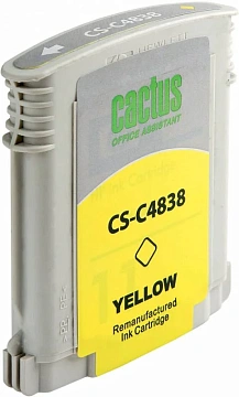 Картридж струйный Cactus CS-C4838 №11, 29мл, желтый