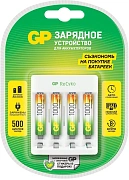 Устройство зарядное USB с аккумулятором GP 1000, 4шт