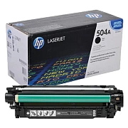 Картридж лазерный HP (CE250A) ColorLaserJet CP3525/CM3530, №504A, черный, оригинальный, ресурс 5000