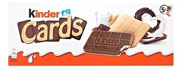Вафли Kinder Cards, 128г