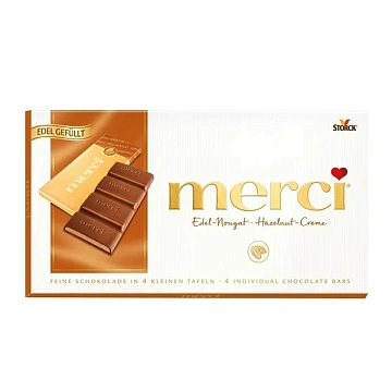 Шоколад Merci Ореховый крем, 112г