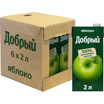 Нектар Добрый Яблоко, 2л
