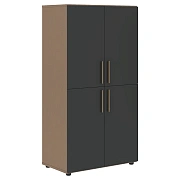 Шкаф средний широкий VMCS 80.4 Яшма черный/Кобра 800х430х1517 VELION
