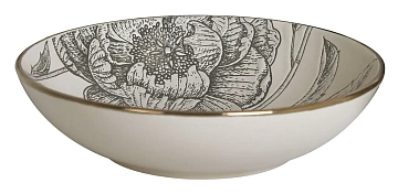 Тарелка суповая Royal Garden Beige Flowers, 20см