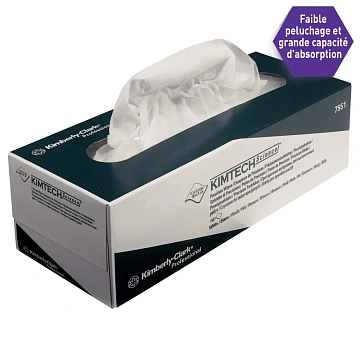Протирочные салфетки Kimberly-Clark Kimtech 7551, листовые, 196шт, 1 слой, белые