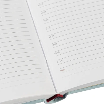 Ежедневник недатированный А6+ VELVET (ЗЕФИРНЫЙ ГОЛУБОЙ) 3-495/35