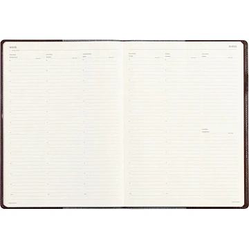 Еженедельник недатированный коричнев,A4,222х302мм,64л,Br.V.PROFY 3-098/03