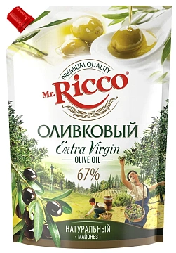 Майонез Mr. Ricco Extr Vigin оливковый 67%, 800мл