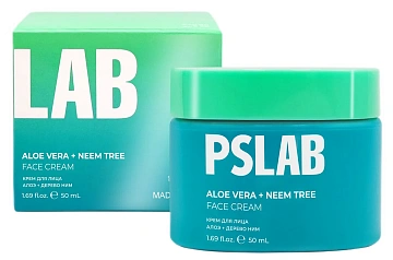 Крем для лица PSLab алоэ-дерево ним, 50мл