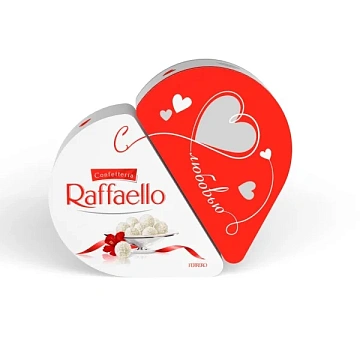 Набор конфет Raffaello Сердце-трансформер с цельным миндальным орехом в кокосовой обсыпке, 300г