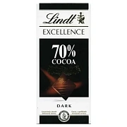 Шоколад Lindt Excellence горький, 70% какао, 100г